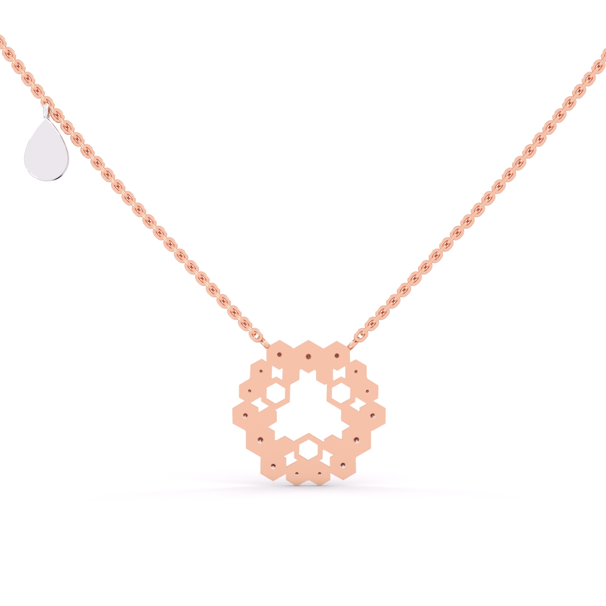 14K Rose Gold Pendant & Charms Lab Grown Diamond Jewellery
